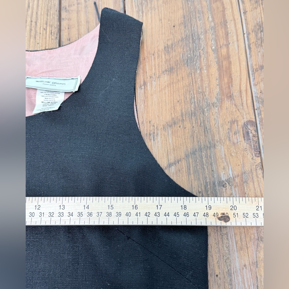 Willow Glen New York Sleeveless Black Classic Shift Dress Women’s Size 12 - Picture 7 of 10